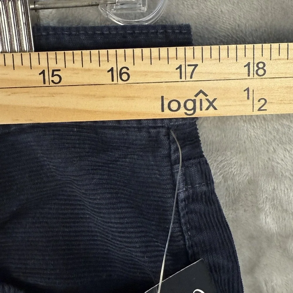 Lucky Brand Mens 221 Slim Straight Corduroy Shorts Navy Blue‎ Size 33